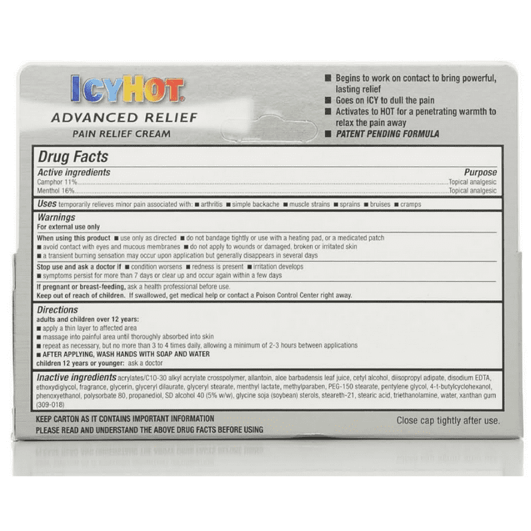 active ingredient in icy hot