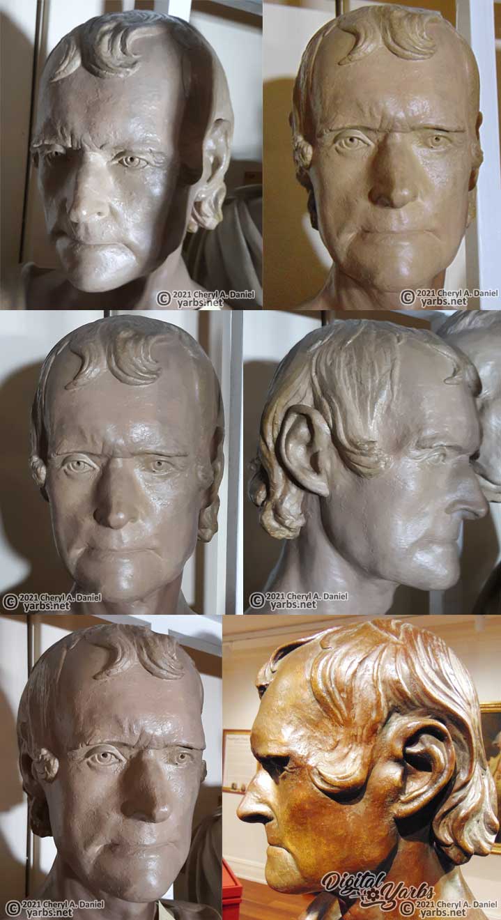 thomas jefferson death mask