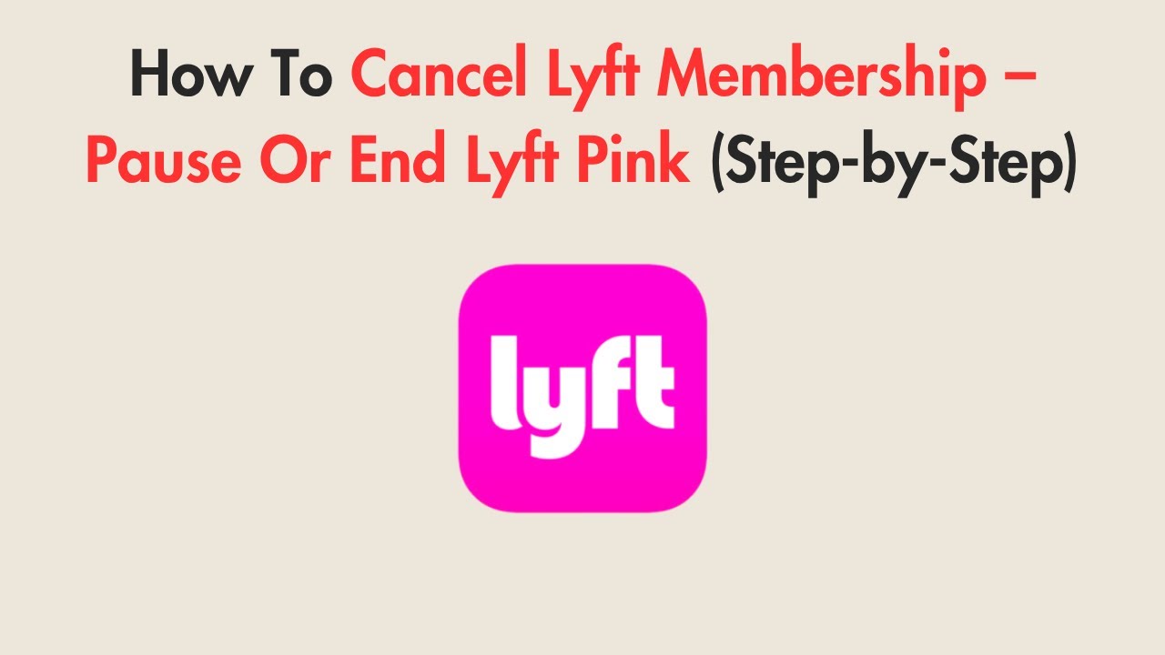 how to cancel lyft subscription